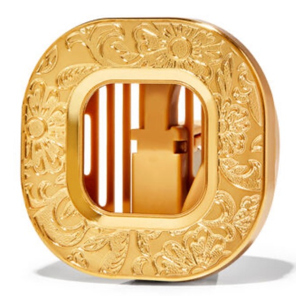 Stamped Gold Flower Car Vent/Visor Clip - Picture 3 of 6